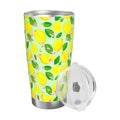 Yellow Lemons 20oz Car Water Bottles Thermoses Cold Water Bottles Coffee Mugs