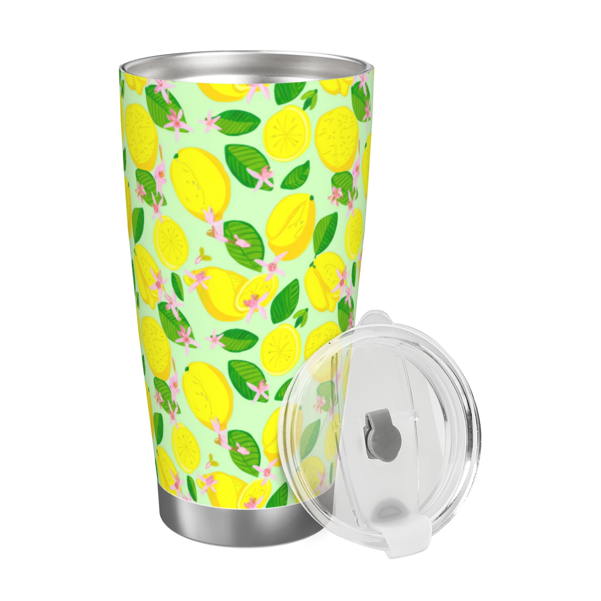 Yellow Lemons 20oz Car Water Bottles Thermoses Cold Water Bottles Coffee Mugs