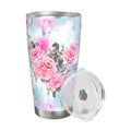 Watercolor Roses 20oz Car Water Bottles Thermoses Cold Water Bottles Coffee Mugs