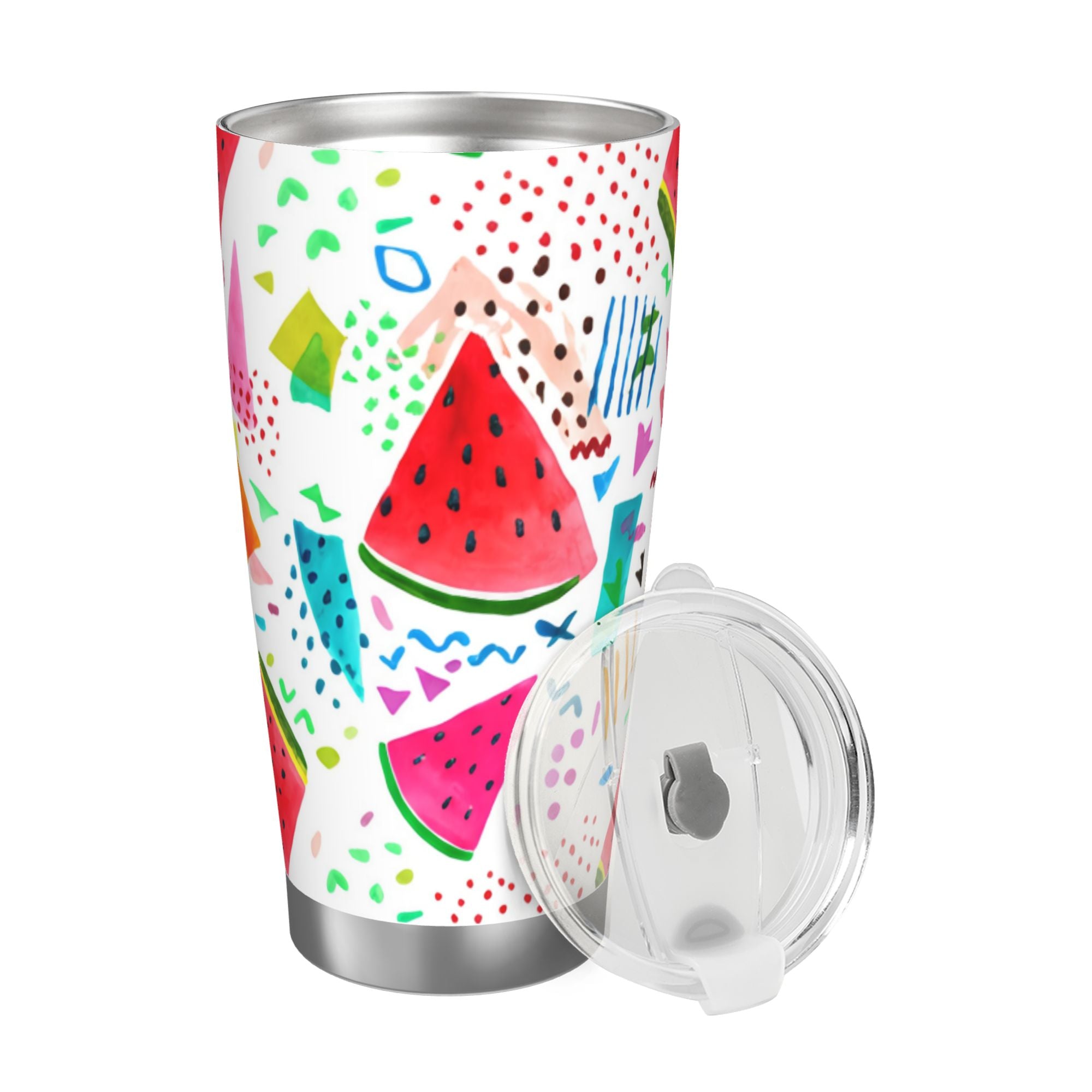 Watercolor Watermelon 20oz Car Water Bottles Thermoses Cold Water Bottles Coffee Mugs