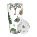 Watercolor Trees 20oz Car Water Bottles Thermoses Cold Water Bottles Coffee Mugs