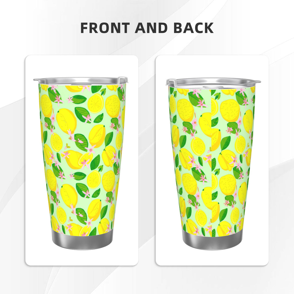Yellow Lemons 20oz Car Water Bottles Thermoses Cold Water Bottles Coffee Mugs