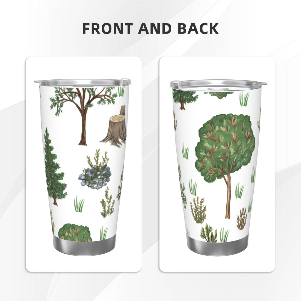 Watercolor Trees 20oz Car Water Bottles Thermoses Cold Water Bottles Coffee Mugs