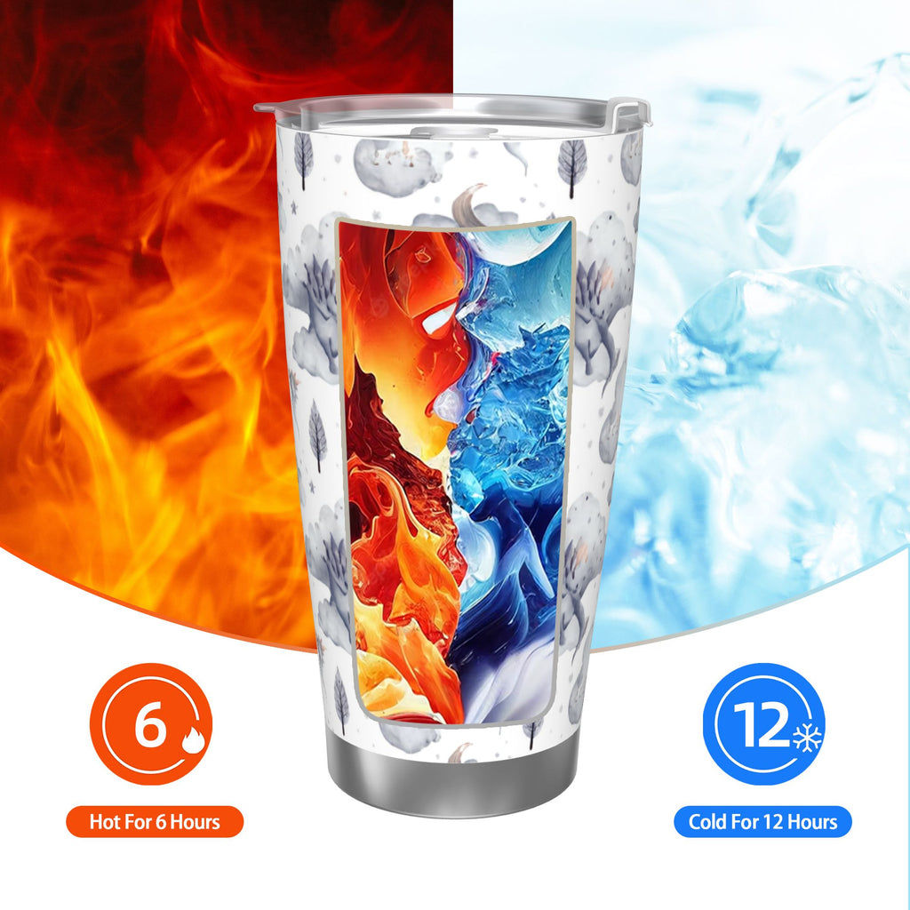 Whimsical Dragons 20oz Car Water Bottles Thermoses Cold Water Bottles Coffee Mugs