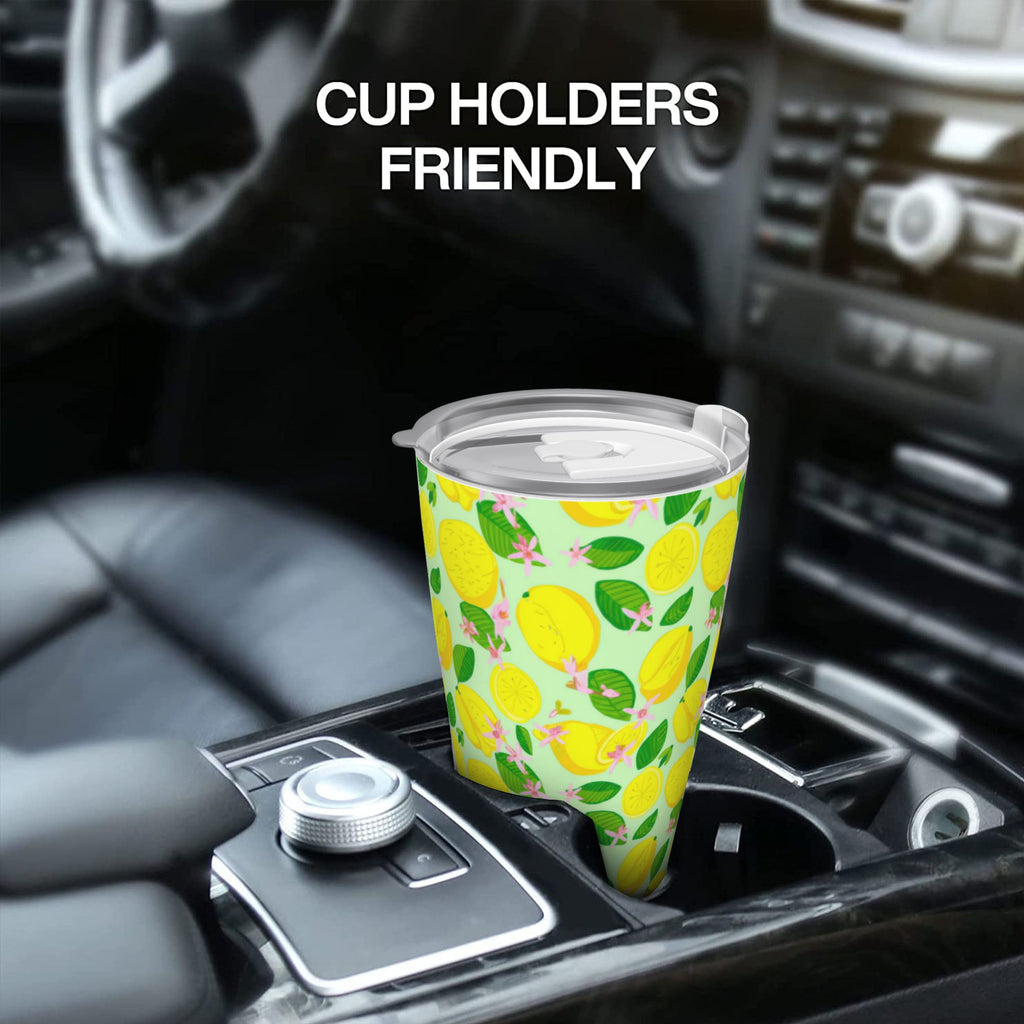 Yellow Lemons 20oz Car Water Bottles Thermoses Cold Water Bottles Coffee Mugs