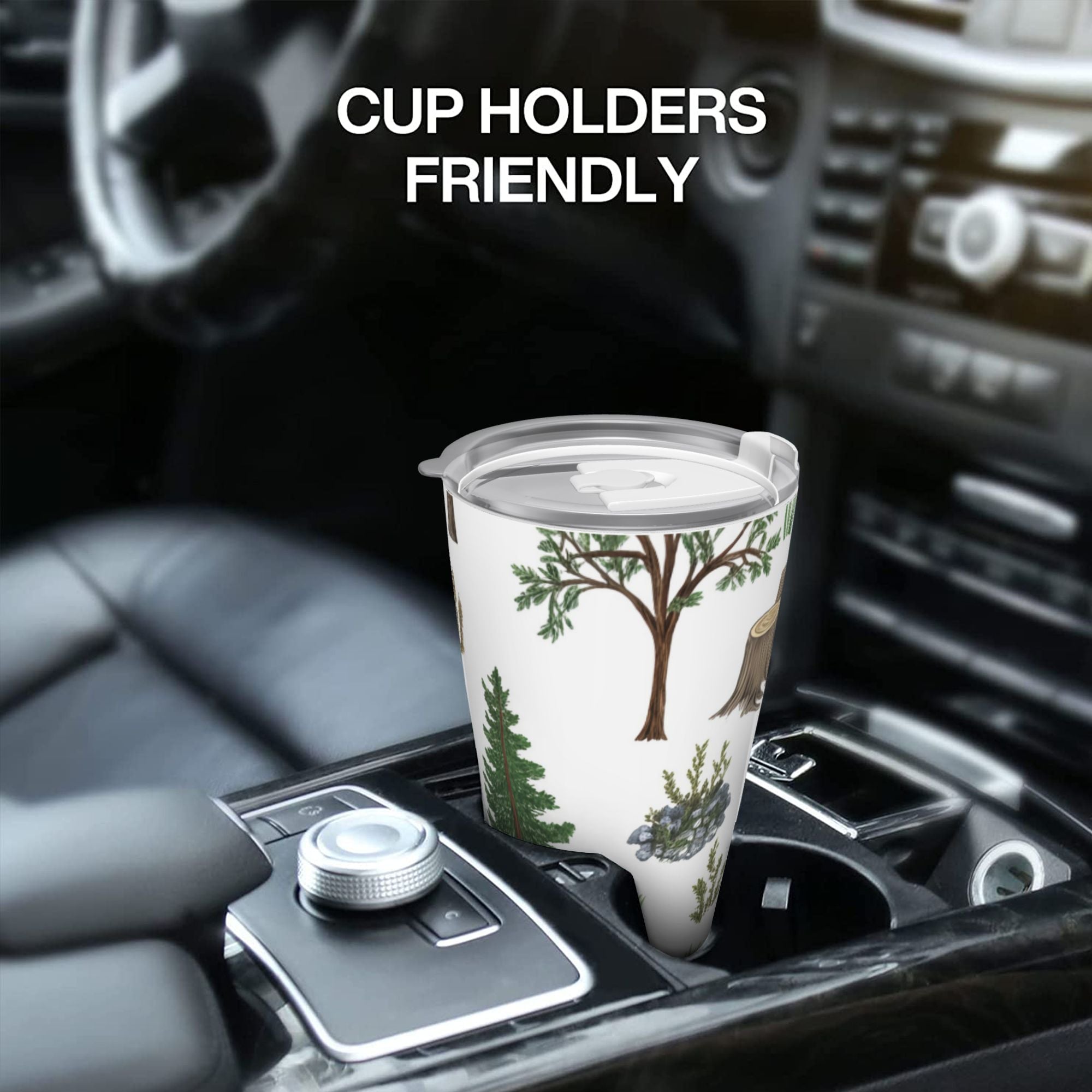 Watercolor Trees 20oz Car Water Bottles Thermoses Cold Water Bottles Coffee Mugs