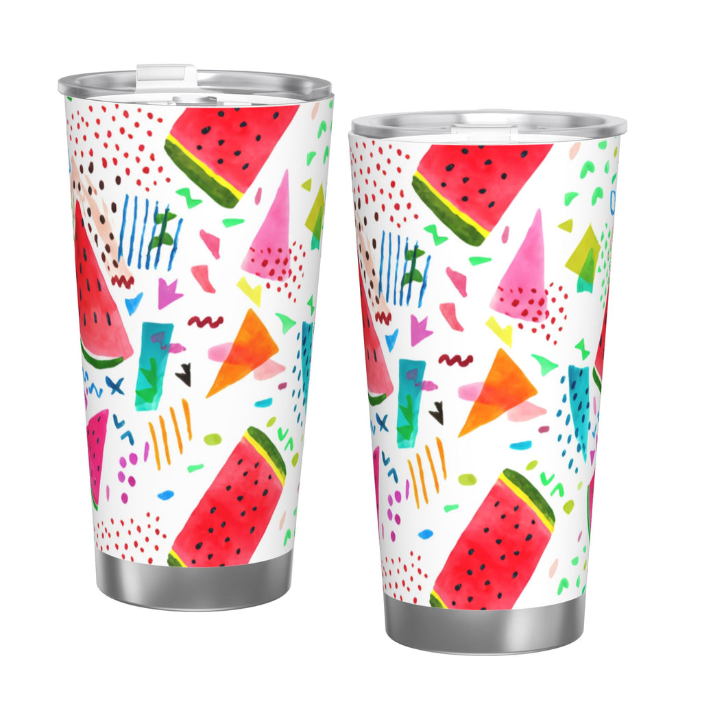 Watercolor Watermelon 20oz Car Water Bottles Thermoses Cold Water Bottles Coffee Mugs