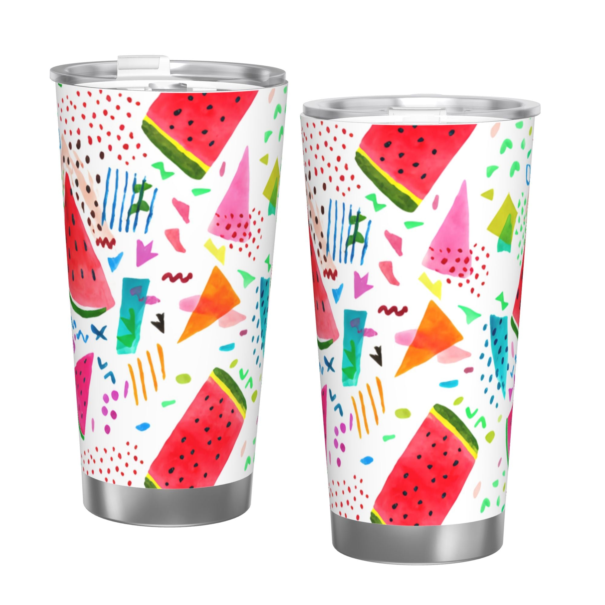 Watercolor Watermelon 20oz Car Water Bottles Thermoses Cold Water Bottles Coffee Mugs