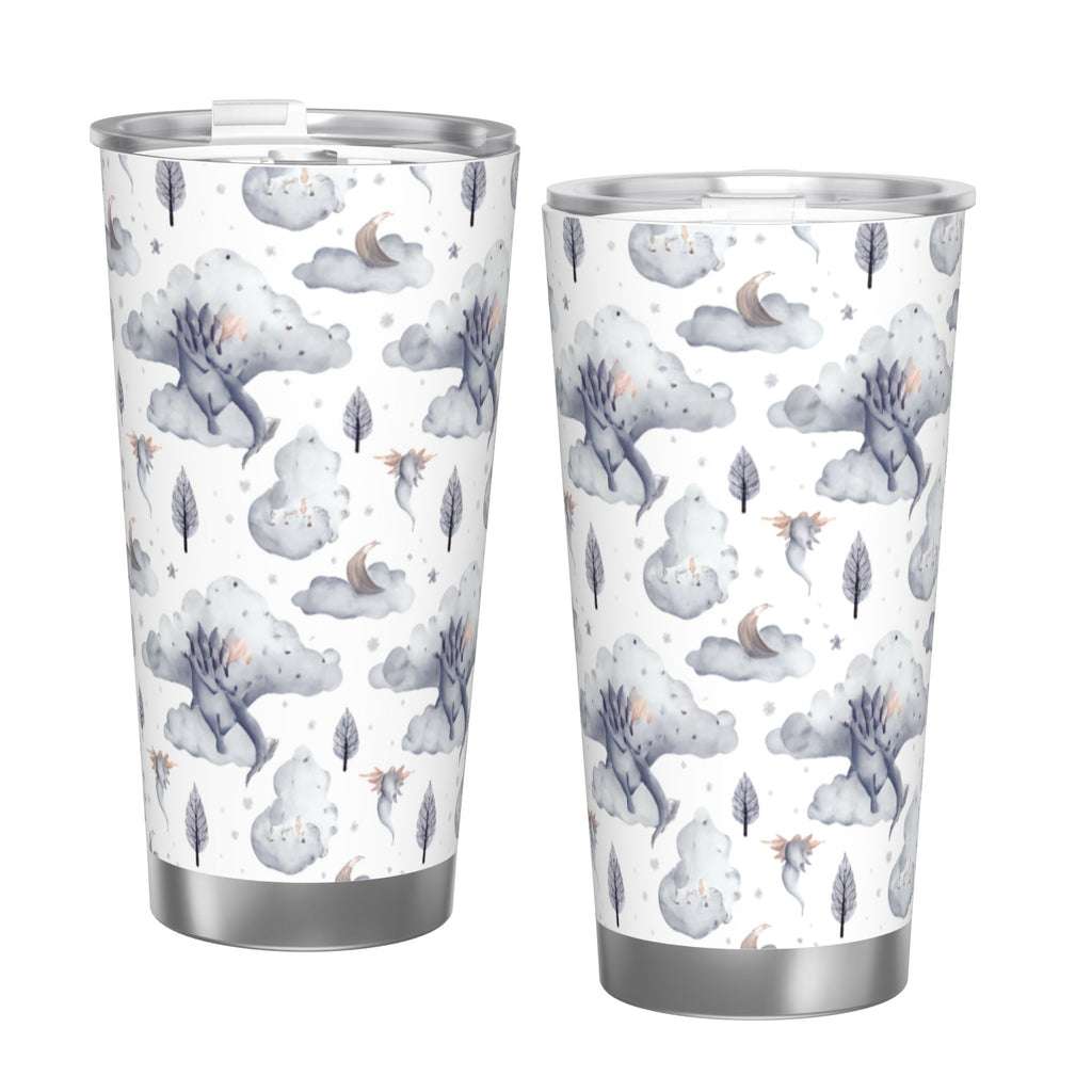 Whimsical Dragons 20oz Car Water Bottles Thermoses Cold Water Bottles Coffee Mugs