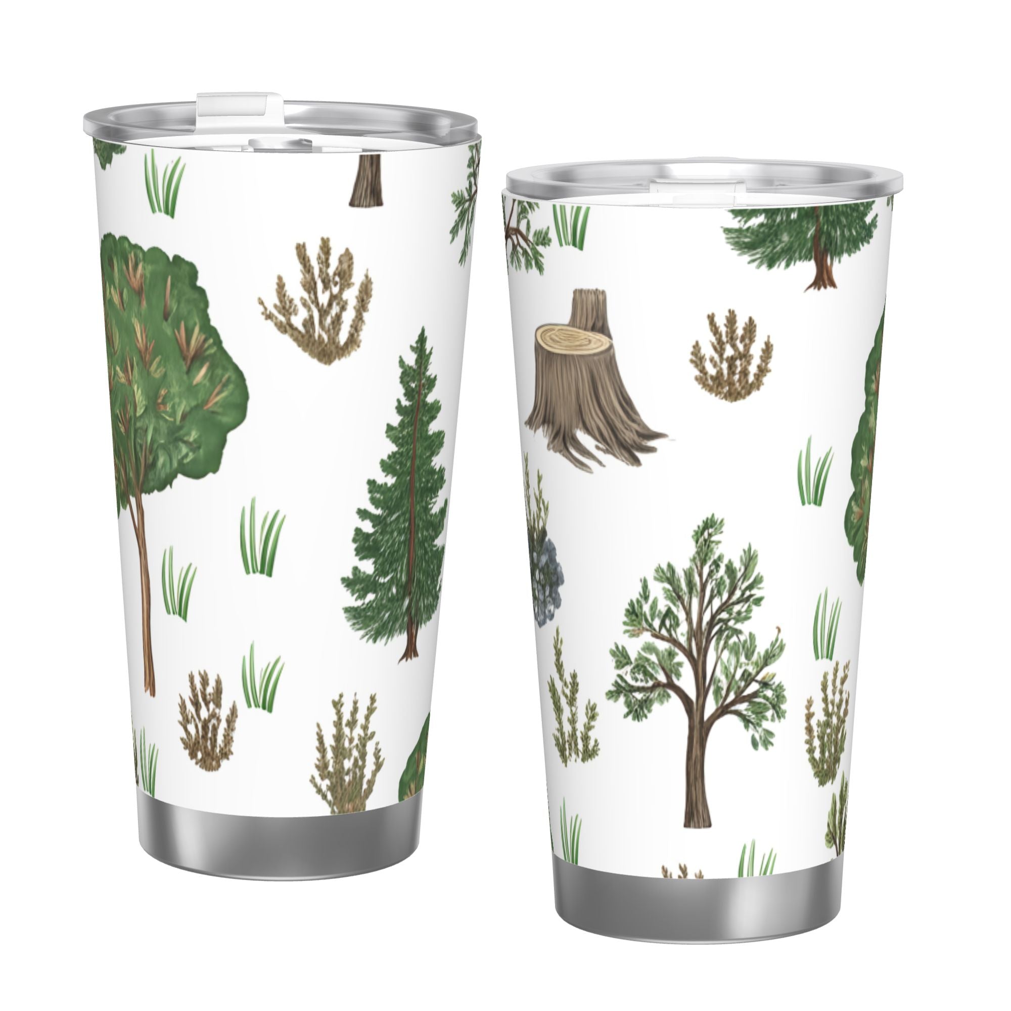 Watercolor Trees 20oz Car Water Bottles Thermoses Cold Water Bottles Coffee Mugs